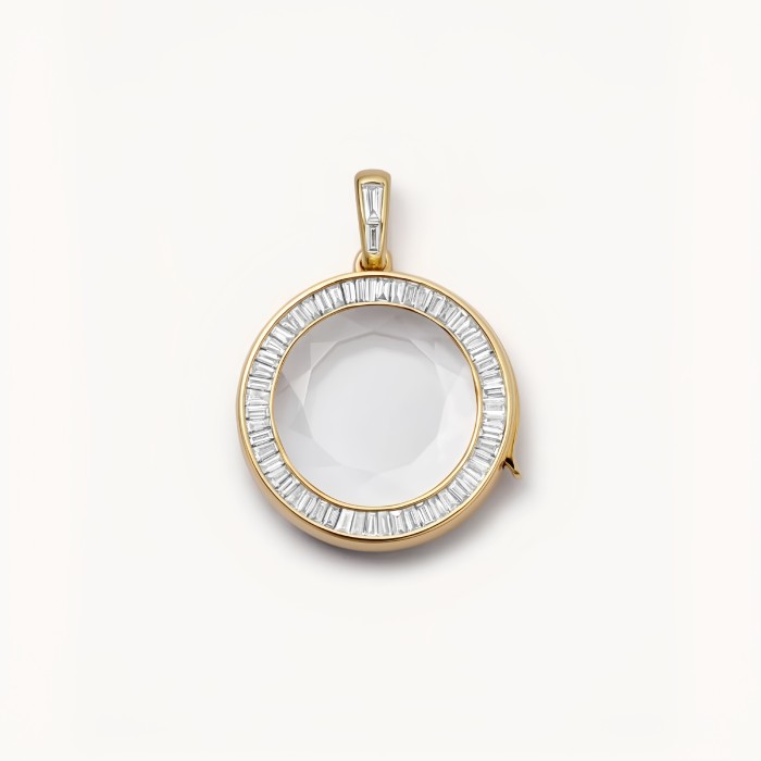 High-end Niche Fashion Transparent Openable Chocolate Heart Storage Box Pendant Copper Material Outer Box