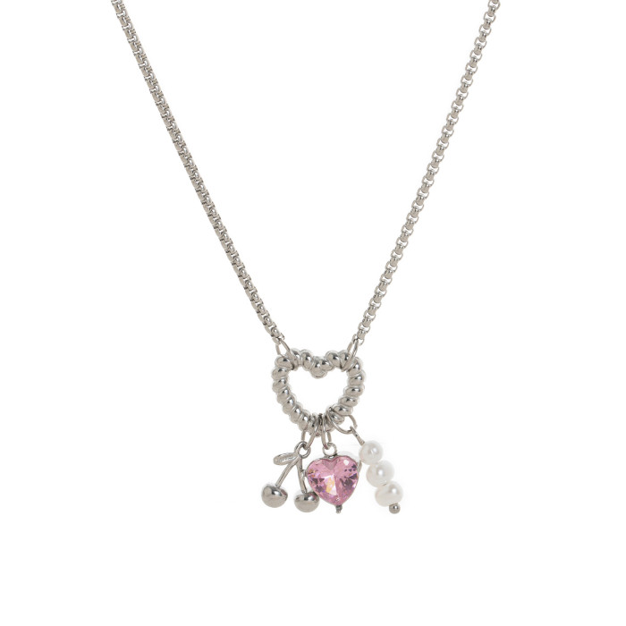 Stainless Steel Furnace Vacuum Plating 18K Real Gold Twist Open Ring Pearl Paperclip Detachable Basic Chain, Necklaces