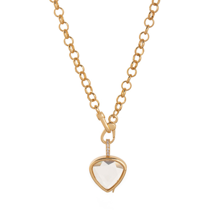 European and American Retro Personality Photo Box Pendant Necklace Openable DIY Pendant Hollow Design Transparent Box 18K Gold Color Retention