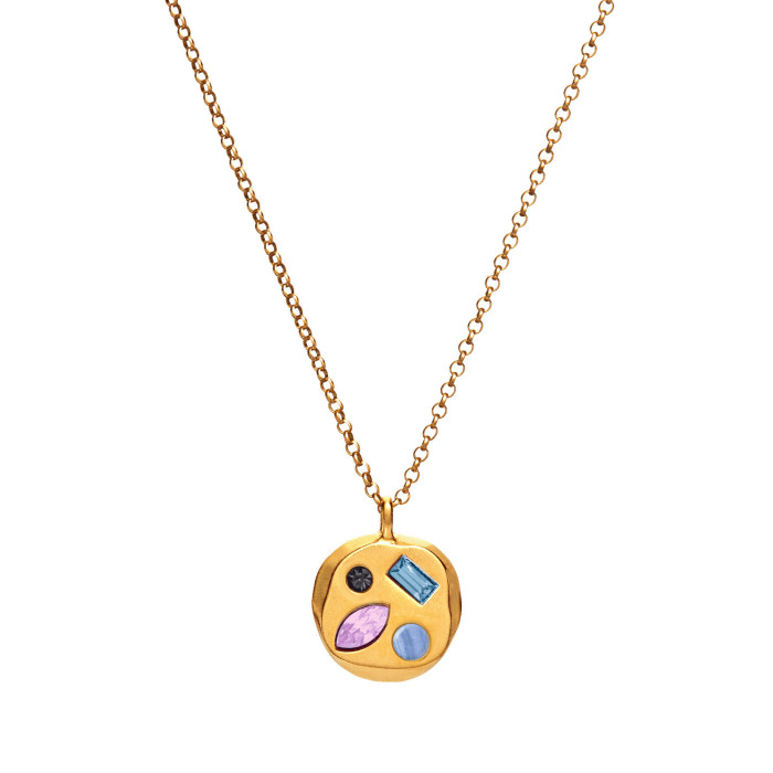 Colorful Zircon December Birthstone Beautiful Meaning Birthday Gift Mom Gift Necklace Collarbone Chain