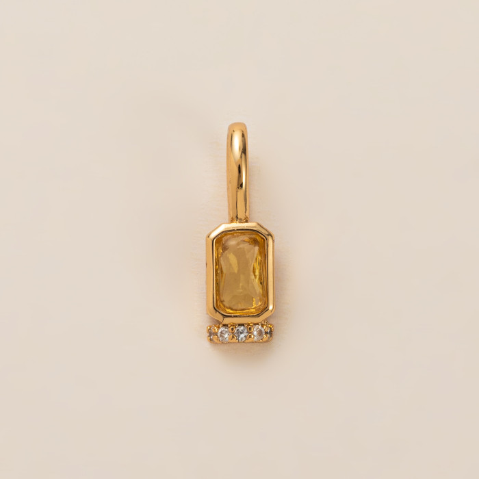 December Birthstone Pendant Birthstone Openable Activity Clasp DIY Simple Mother's Day Gift