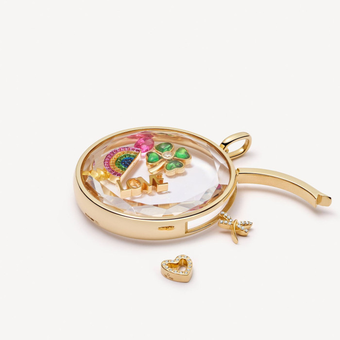 European and American Retro Personality Photo Box Pendant Necklace Openable DIY Pendant Hollow Design Transparent Box Accessory