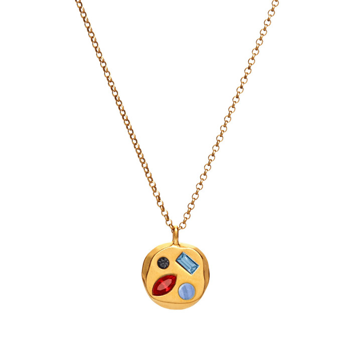 Colorful Zircon December Birthstone Beautiful Meaning Birthday Gift Mom Gift Necklace Collarbone Chain