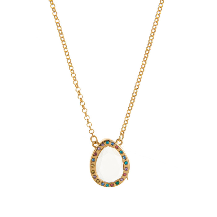 European and American Retro Personality Photo Box Pendant Necklace Openable DIY Pendant Hollow Design Transparent Box 18K Gold Color Retention