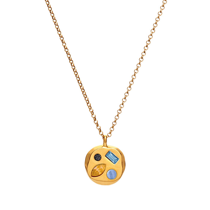 Colorful Zircon December Birthstone Beautiful Meaning Birthday Gift Mom Gift Necklace Collarbone Chain
