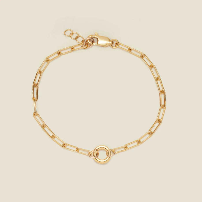 European and American New Style DIY Basic Adjustable Chain Collection Round Oval Necklace Electroplated 18K Gold Color Retention