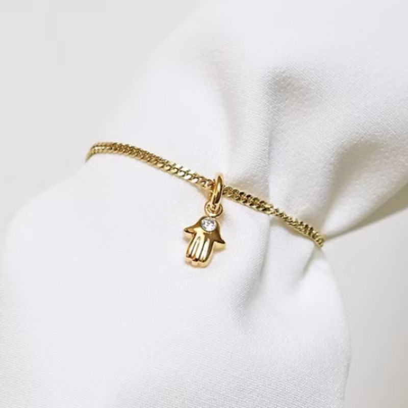 Independent Station Cross-Border Simple Twelve Birthstones Light Luxury High Praise Palm Moon Tai Chi Planet Pendant Gold-Plated Color Retention