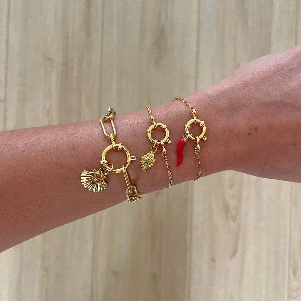 DIY Detachable Sailor Buckle Bracelet Titanium Steel Furnace Vacuum Plating Basic Bracelet