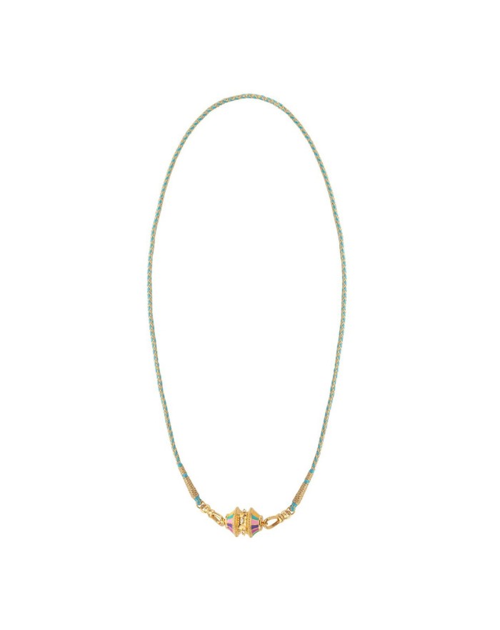 European and American Cross-Border Dopamine Twist Valentine's Day Gift Irregular Necklace Furnace Vacuum Plating 18K Gold Protection