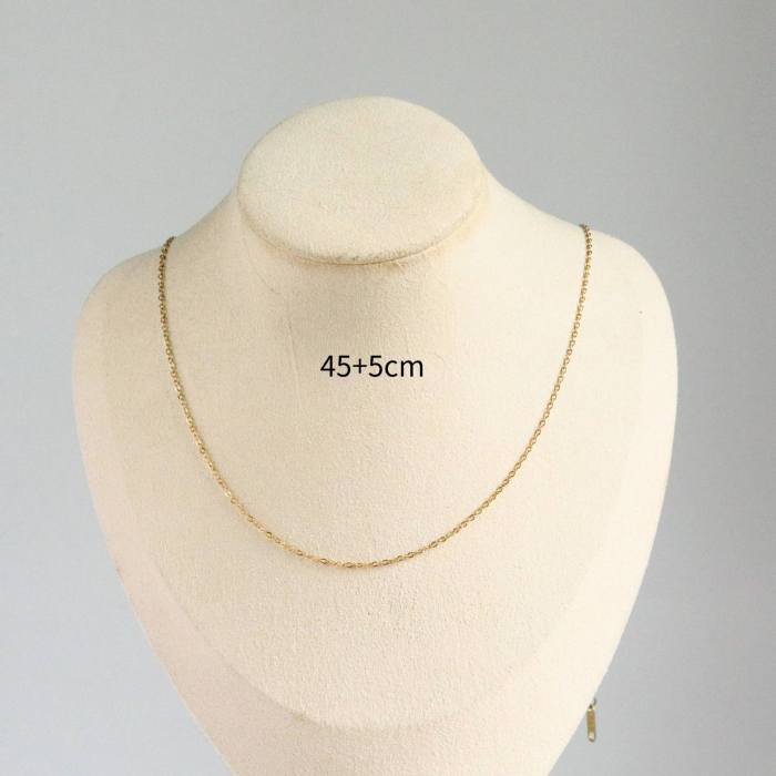 Stainless Steel December Birthstone Valentine's Day Gift Necklace Vacuum Electroplated 18K Gold Color Retention