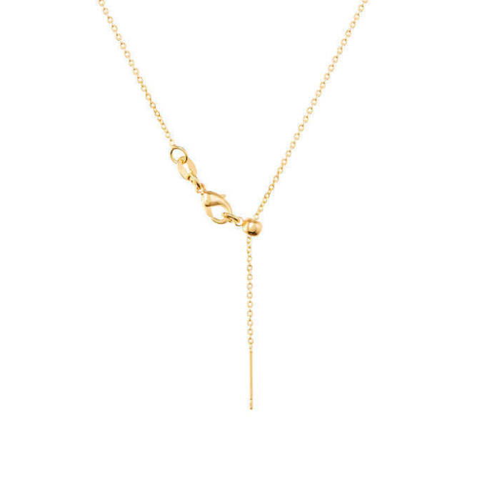 Stainless Steel December Birthstone Valentine's Day Gift Necklace Vacuum Electroplated 18K Gold Color Retention