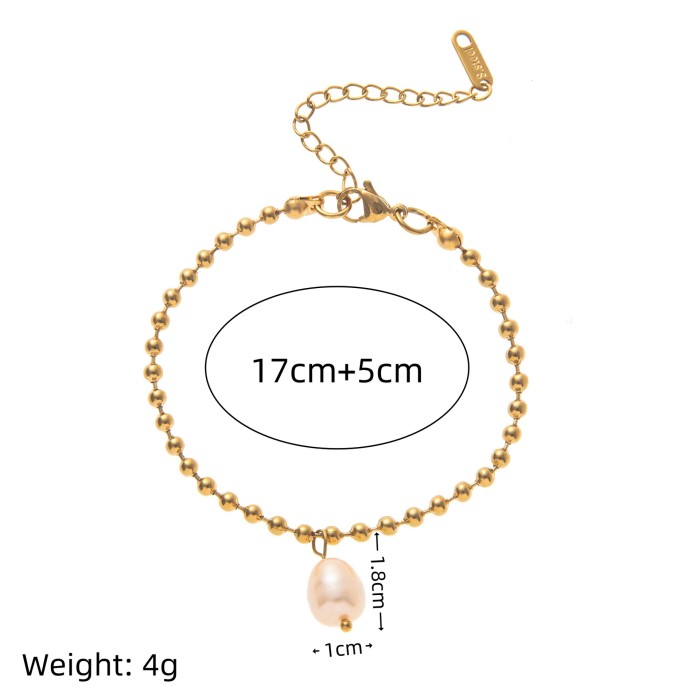 Irregular Baroque Pearl Bracelet Light Luxury High-end Freshwater Pearl Bracelet Pearl Bracelet for Women