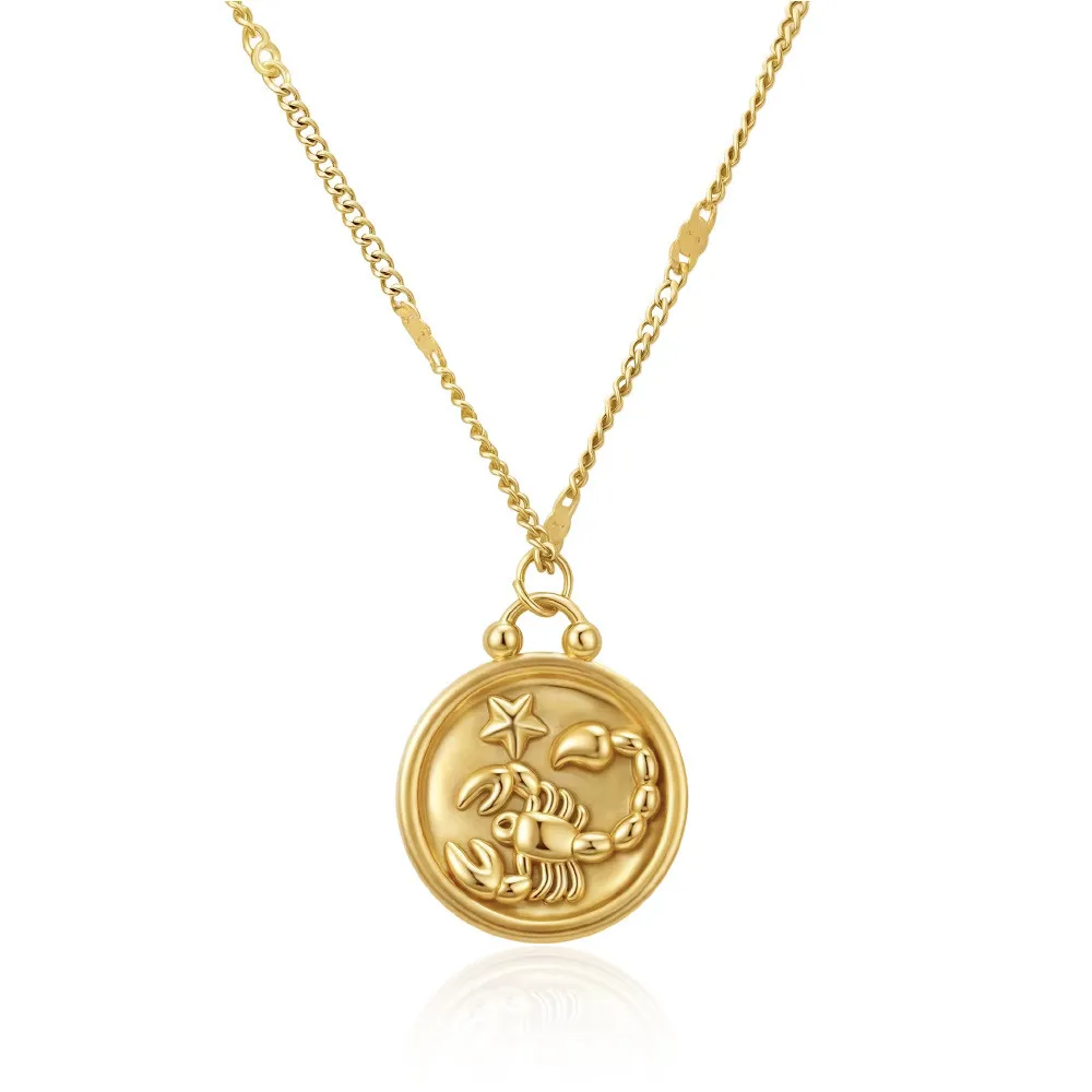 Cross-Border Two-Tone Daisy Inlaid Diamond Necklace main image