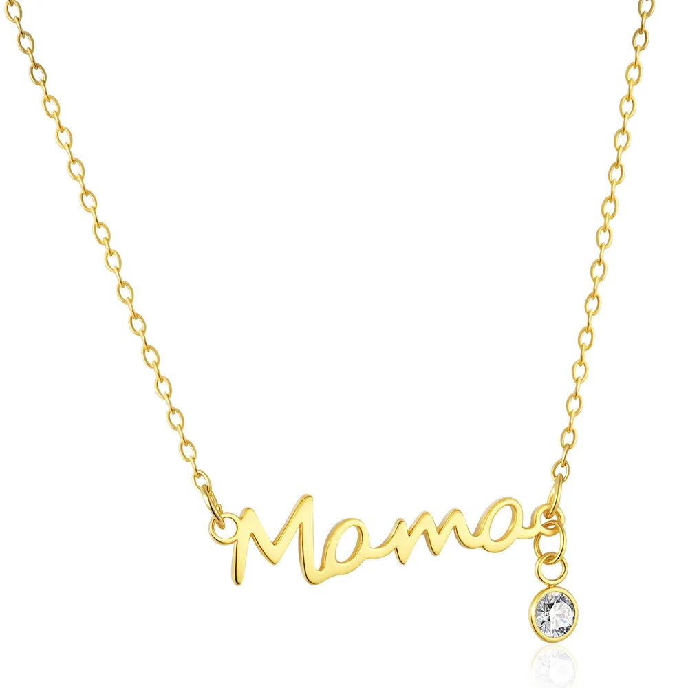 Cross-Border Two-Tone Daisy Inlaid Diamond Necklace main image