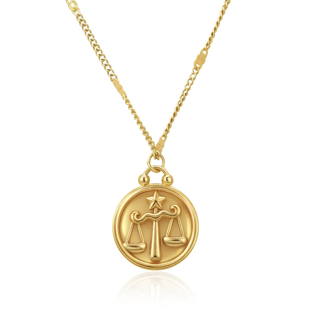 Cross-Border Two-Tone Daisy Inlaid Diamond Necklace main image