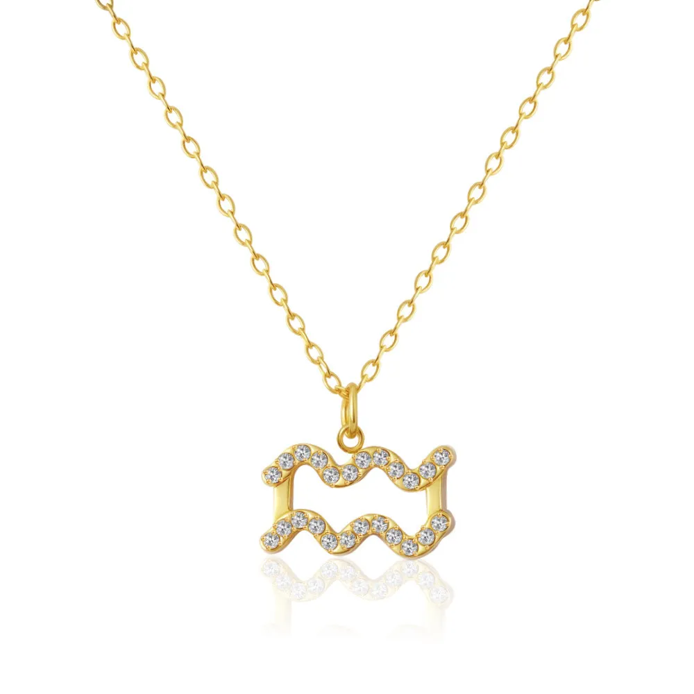 Cross-Border Two-Tone Daisy Inlaid Diamond Necklace main image