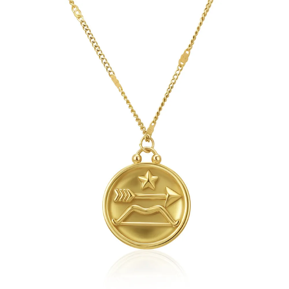 Cross-Border Two-Tone Daisy Inlaid Diamond Necklace main image