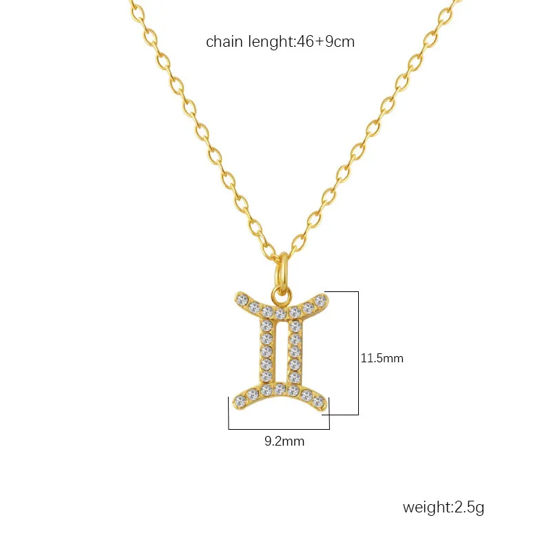 Cross-Border Two-Tone Daisy Inlaid Diamond Necklace main image