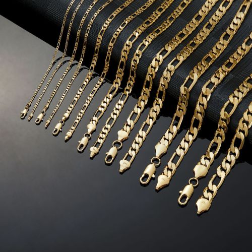 European and American cross-border stainless steel 14k electroplated accessories, can be paired with pendants, multiple size options available, 14kNK