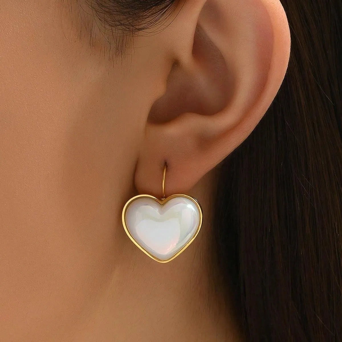 Mermaid Princess Shell Earrings French Style High-End Niche Design Elegant Light Luxury Earrings Fashionable New Trendy Women's Ear Accessories