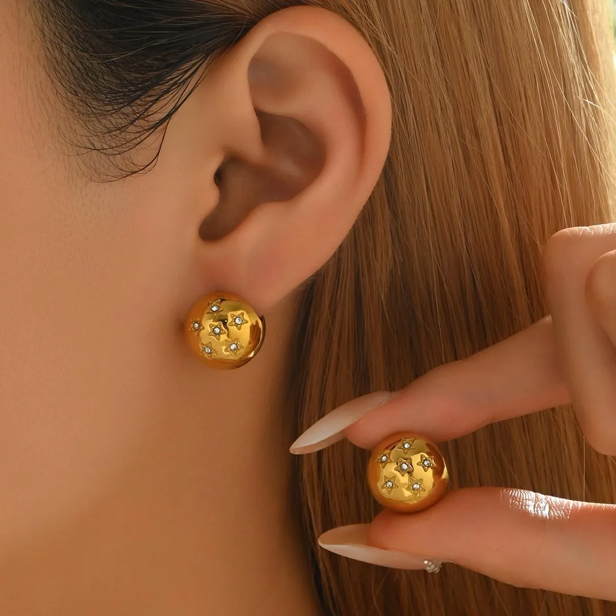 Cross-Border Two-Tone Daisy Inlaid Diamond Necklace main image