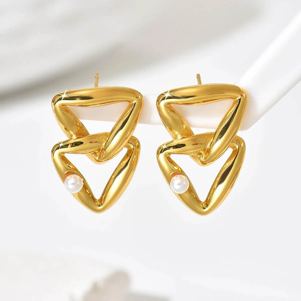 Cross-Border Two-Tone Daisy Inlaid Diamond Necklace main image