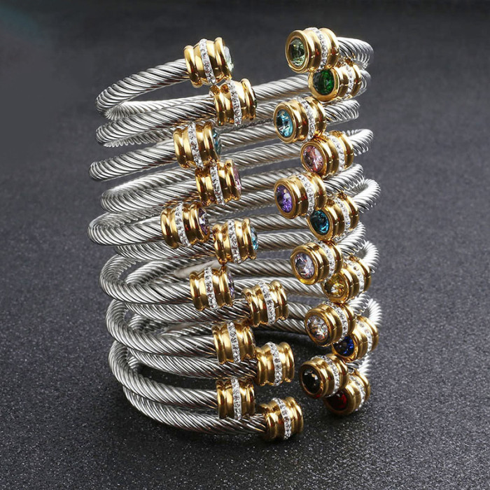 Stainless steel titanium steel bracelet for women, European and American style, non-fading, 18k gold bracelet, large stock available for wholesale