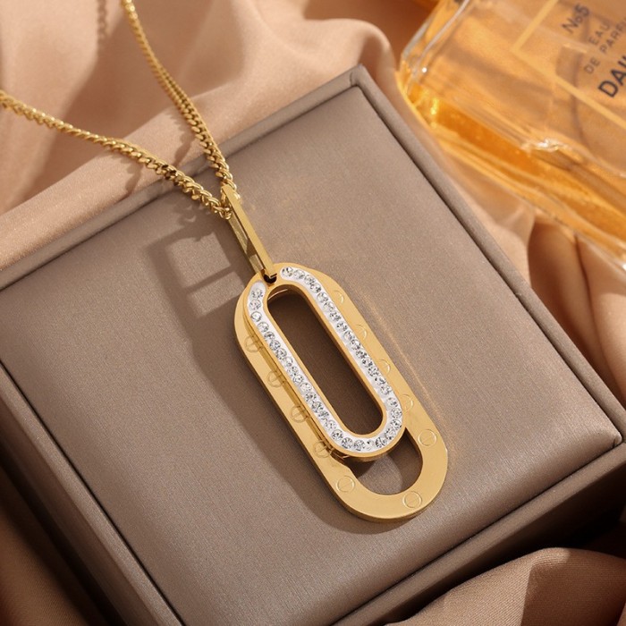 Rotatable lucky wheel cross necklace for women, hip-hop style, men's airplane pendant, earphone robot, long sweater chain
