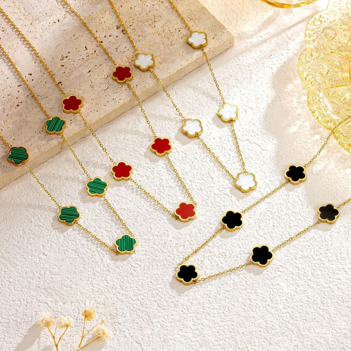 Affordable Luxury Fashion Exquisite Titanium Steel Necklace for Women Versatile Personality Simplicity Clavicle Chain Trendy Temperament Non-Fading Factory Wholesale