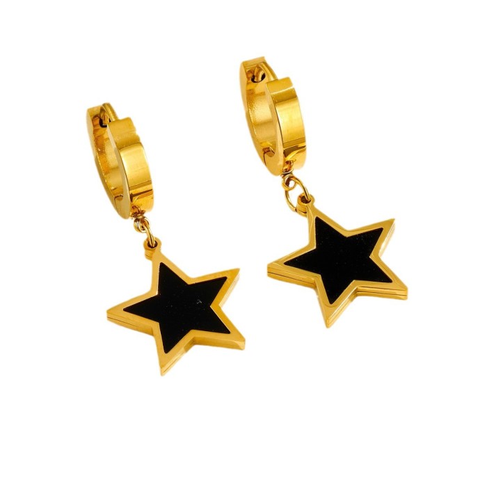 Korean-style New Five-pointed Star Shell 18K Gold Necklace for Women, Light Luxury with a High-end Feel, Niche Design...