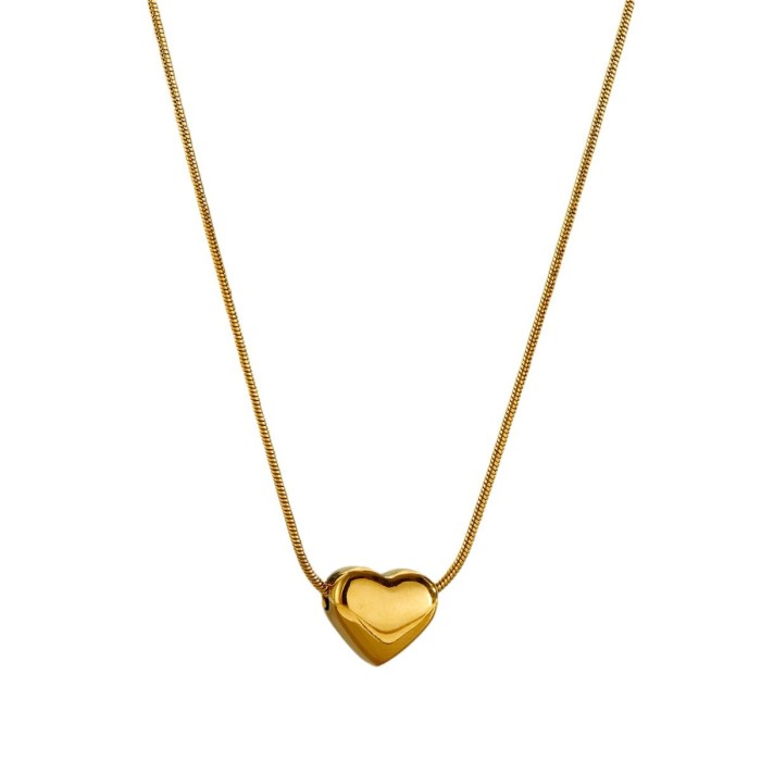Titanium steel necklace with a light and luxurious feel, plated with real gold, exquisite and non-fading, versatile and fashionable, popular online trend clavicle chain for women, factory direct