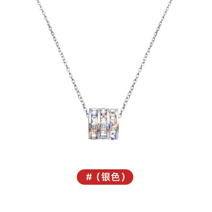 Slim Waist Necklace for Women 2024 New Model Clavicle Chain with Unique Design, Trendy on Instagram, Popular Titanium Steel Jewelry, Simple Style