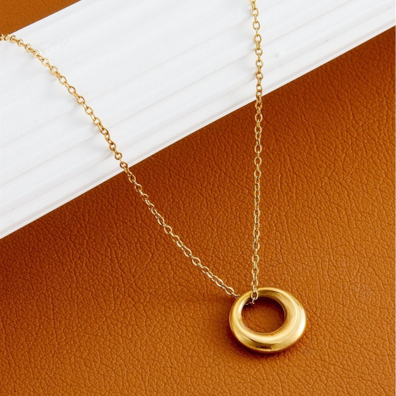 【Necklace Bestseller 7】European and American cross-border wholesale light luxury niche clavicle chain, non-fading, fashionable and simple, gold color