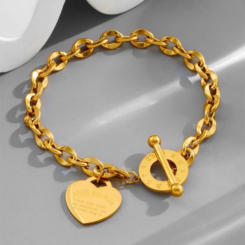 European and American cross-border titanium steel bracelets for women, Korean style stainless steel color-retaining zirconia inlaid jewelry, simple and fashionable mixed styles wholesale