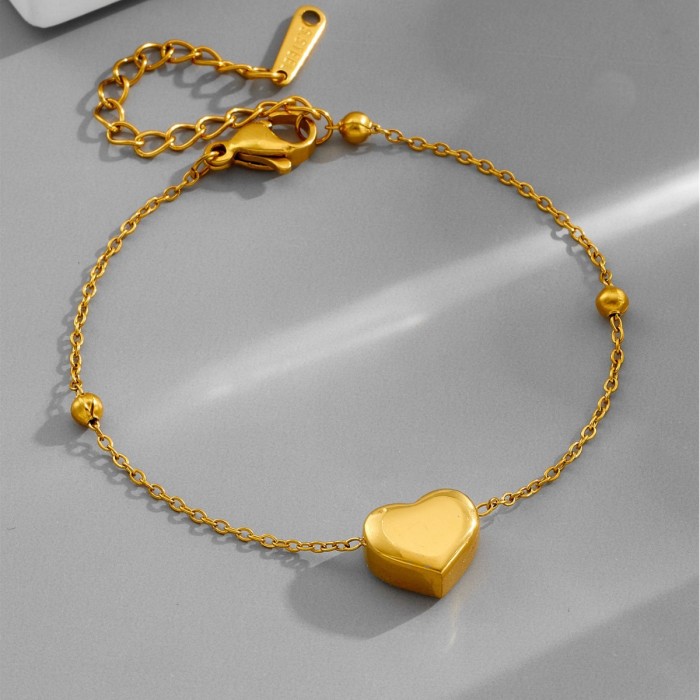 Non-fading fashionable titanium steel four-leaf clover bracelet for women, simple and light luxury ins-style trendy personalized jewelry accessory