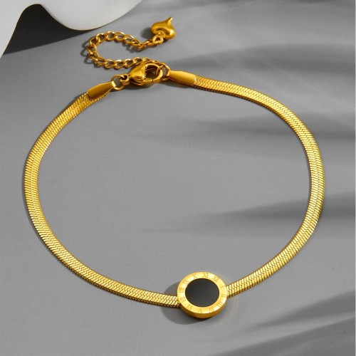 Instagram niche design, light luxury and exquisite Roman numeral bracelet for women, wholesale, high-end, simple, friendship jewelry