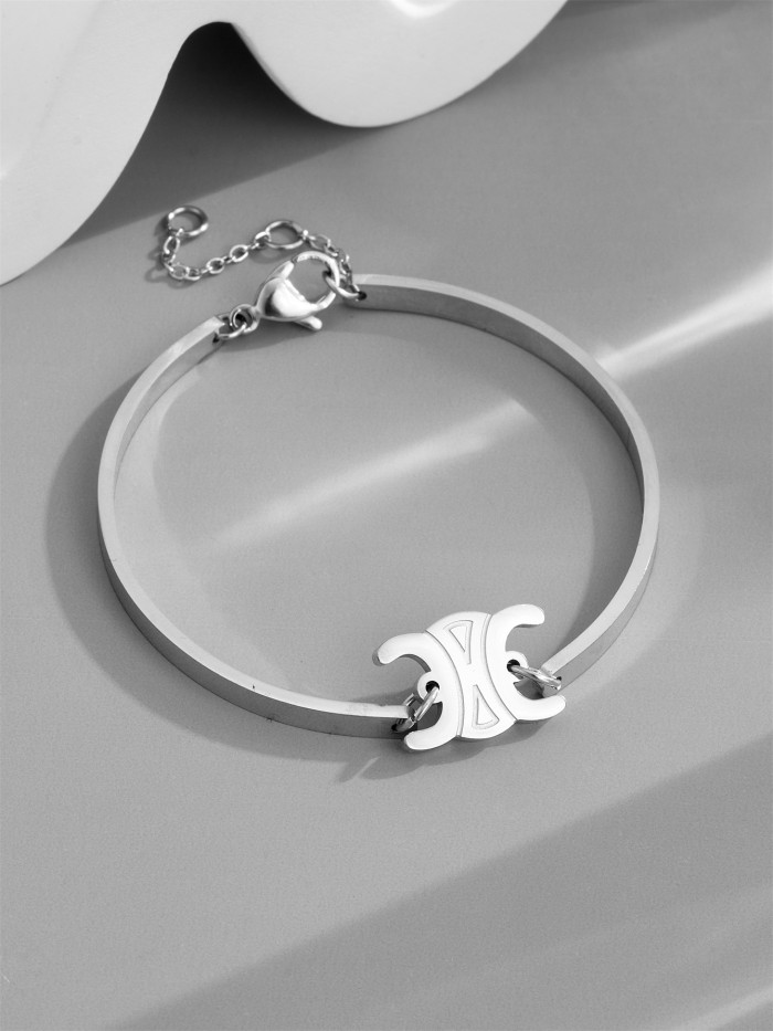 Arc de Triomphe golden vintage bracelet, ins design, niche light luxury, second-hand jewelry, accessories for girlfriends and internet celebrities, women's autumn and winter accessories