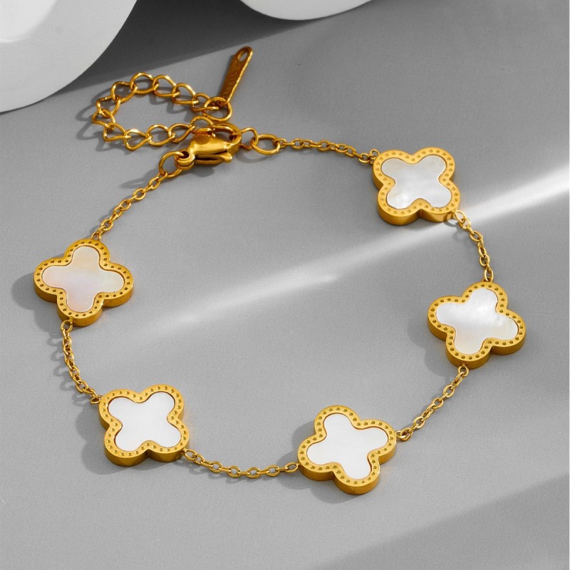 Non-fading new titanium steel bracelet for women, niche versatile ins-style bracelet, girls' high-end light luxury simple accessory