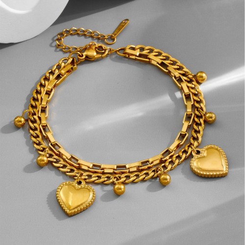 New non-fading titanium steel bracelet for women, versatile ins-style fashion jewelry, stylish bracelet for girls with a high-end feel