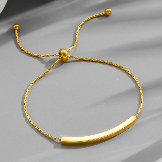 European and American style gold vintage women's bracelet set, ins niche design, simple, fashionable, versatile women's bracelet jewelry