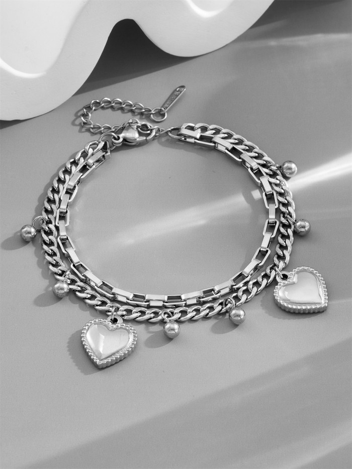 New non-fading titanium steel bracelet for women, versatile ins-style fashion jewelry, stylish bracelet for girls with a high-end feel