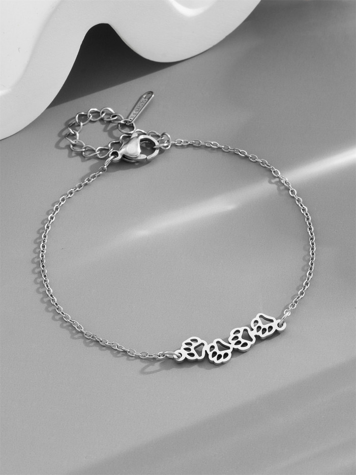 Jianxi's 100+ Styles of Bracelets: Worry-Free Selection of New Japanese and Korean Titanium Steel Women's Simple and Versatile Ins-Style Fashionable Jewelry