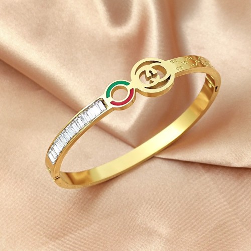 European and American style diamond-embellished women's trendy geometric bracelet with a high-end feel, fashionable and unique, direct from the manufacturer