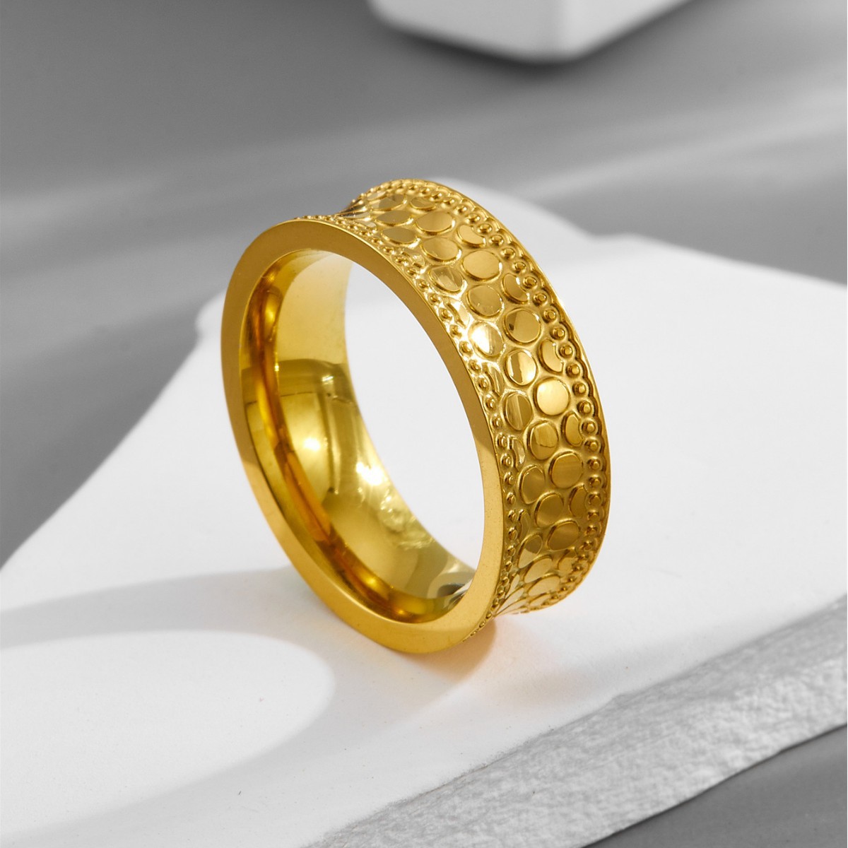 Stainless steel rings for holiday gift giving