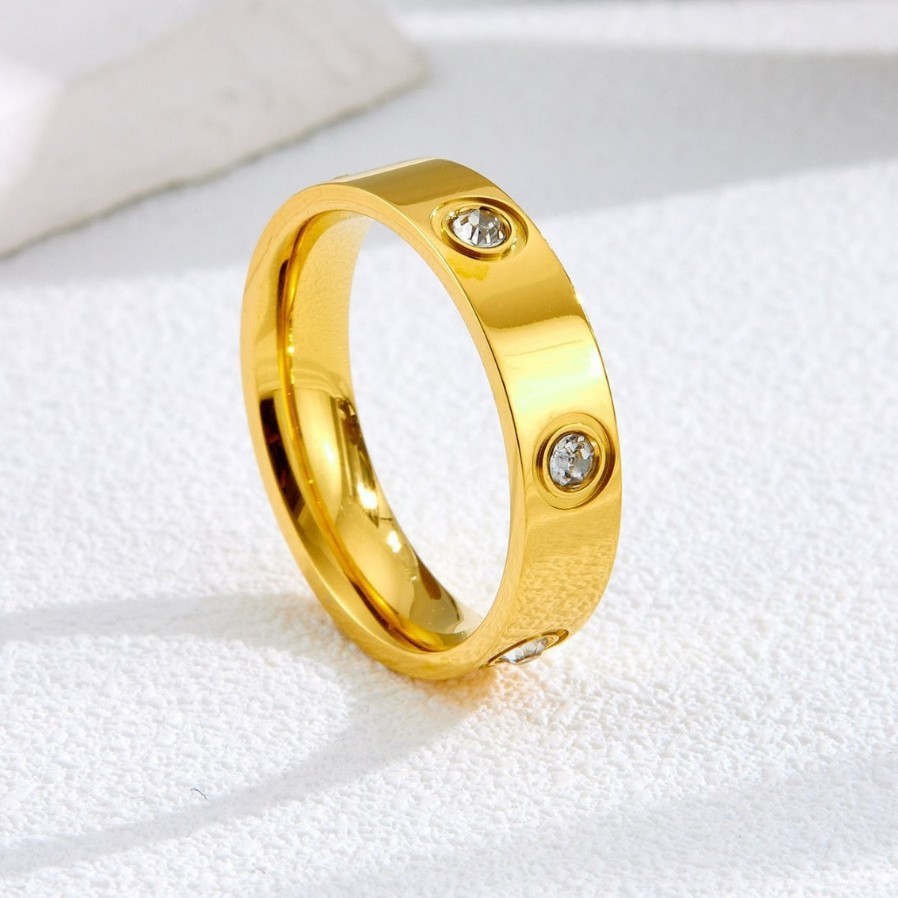 Stainless steel rings in different finish grades