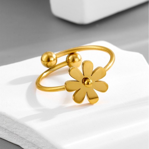 Popular color-changing women's rings, trendy open rings, light luxury high-end jewelry wholesale, adjustable