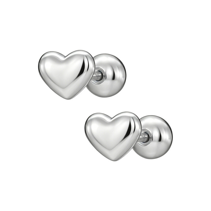 Titanium Steel Simple Ocean Style Earring Set, Unique Star-Shaped Shell Beaded Earrings, European and American Fashion Versatile Stud Earrings