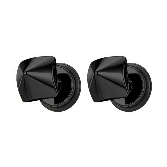 European and American style geometric titanium steel earrings, unisex versatile magnetic ear clips, light luxury fashion personalized ear accessories, cross-border wholesale