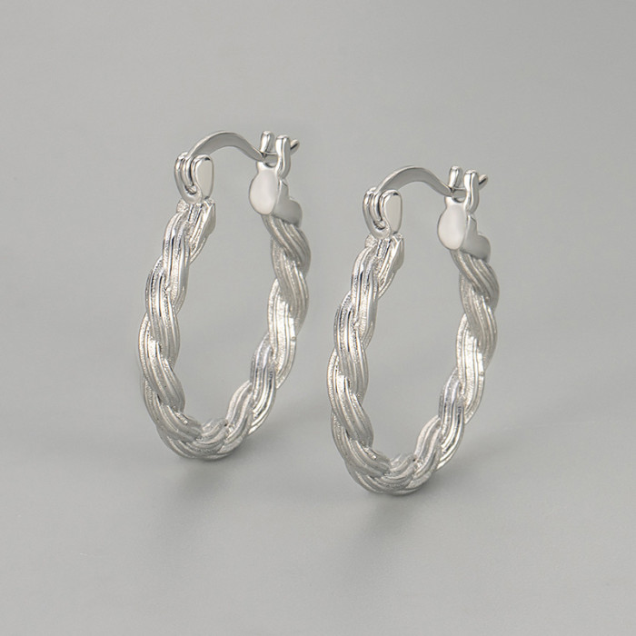 Twisted Earrings for Women, Light Luxury, Simple and Versatile, Fashionable Earrings with a High-end Feel, Versatile...