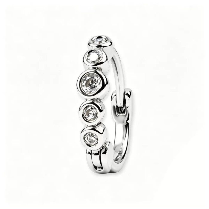 New Style Simple and Exquisite Women's Earrings, Elegant Geometric Hoop Design, Gold Plated with Zirconia, Wholesale